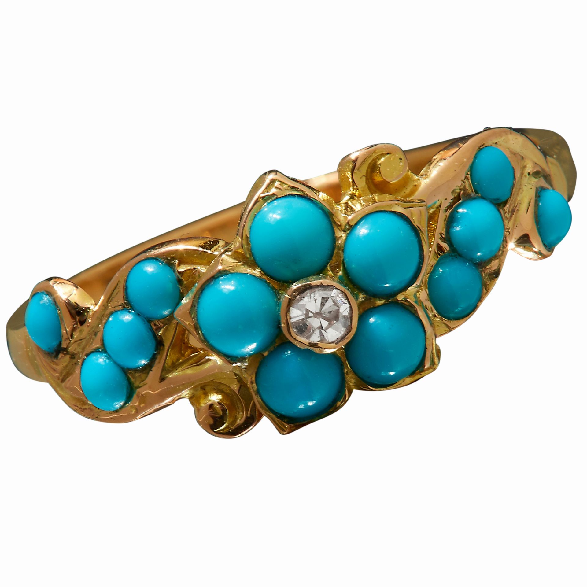 TURQUOISE AND DIAMOND RING