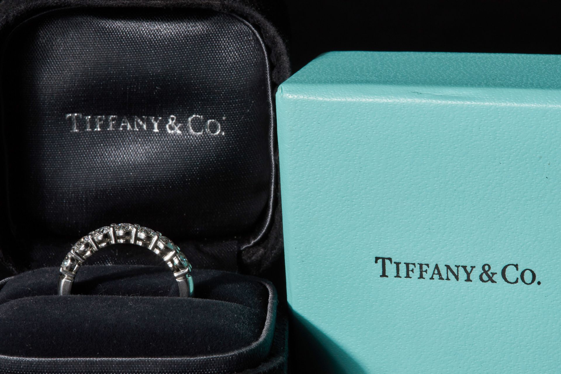 TIFFANY & CO, DIAMOND 7-STONE RING - Bild 3 aus 3