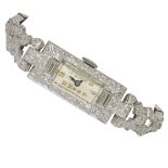 ART-DECO DIAMOND WRISTWATCH