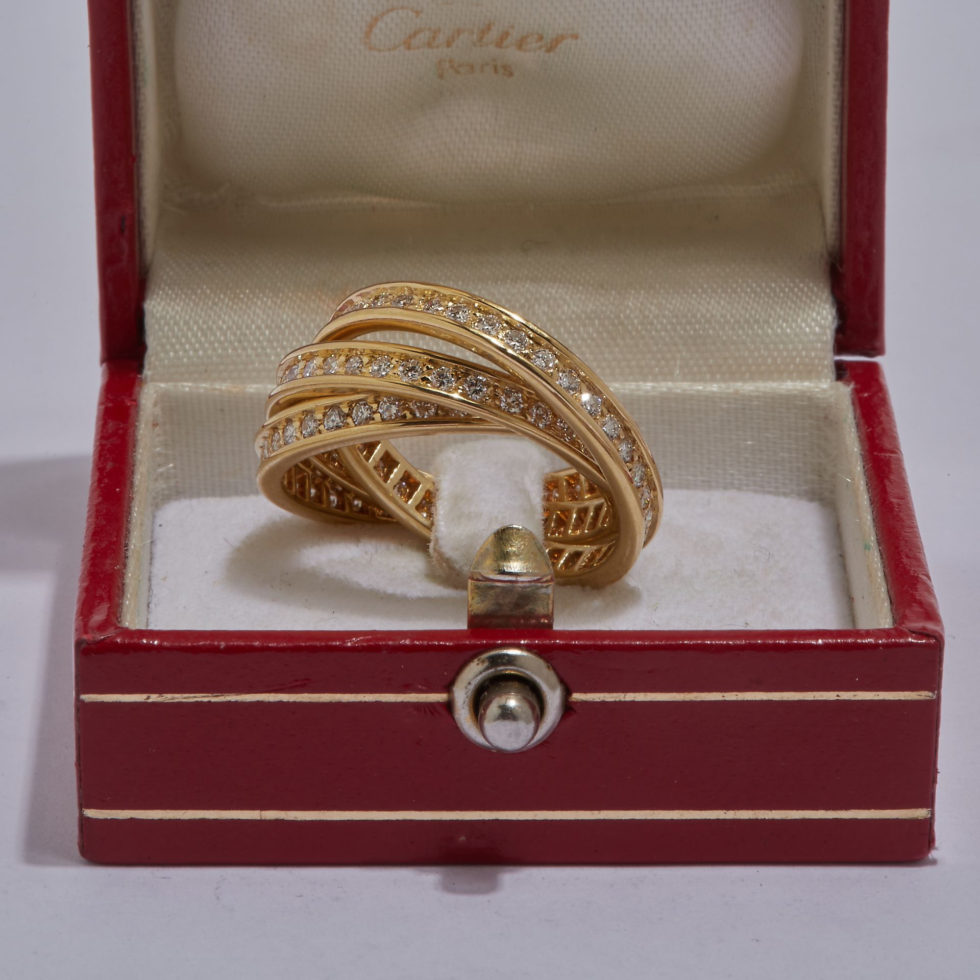 CARTIER, DIAMOND TRINITY RING - Bild 2 aus 2