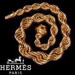 HERMES PARIS, IMPORTANT GRADUATED GOLD NECKLACE