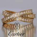 CARTIER, DIAMOND TRINITY RING