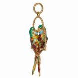 ENAMEL BIRD PENDANT