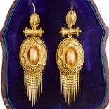 ANTIQUE VICTORIAN PAIR OF DROP EARRINGS