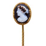 CAMEO TIE PIN