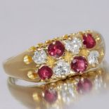 RUBY AND DIAMOND DRESS RING