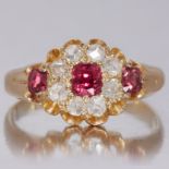 RUBY AND DIAMOND DRESS RING