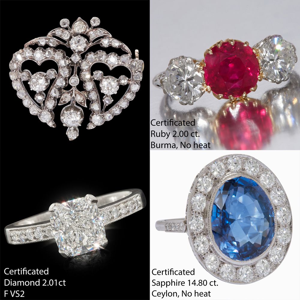 OLD & ESTATE JEWELLERY, CERTIFICATED GEMSTONES AND SIGNED JEWELLERY