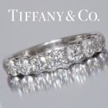 TIFFANY & CO, DIAMOND 7-STONE RING