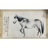 CHINA, SCROLL PAINTING 'HORSE'