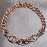 VICTORIAN SAPPHIRE AND DIAMOND BRACELET