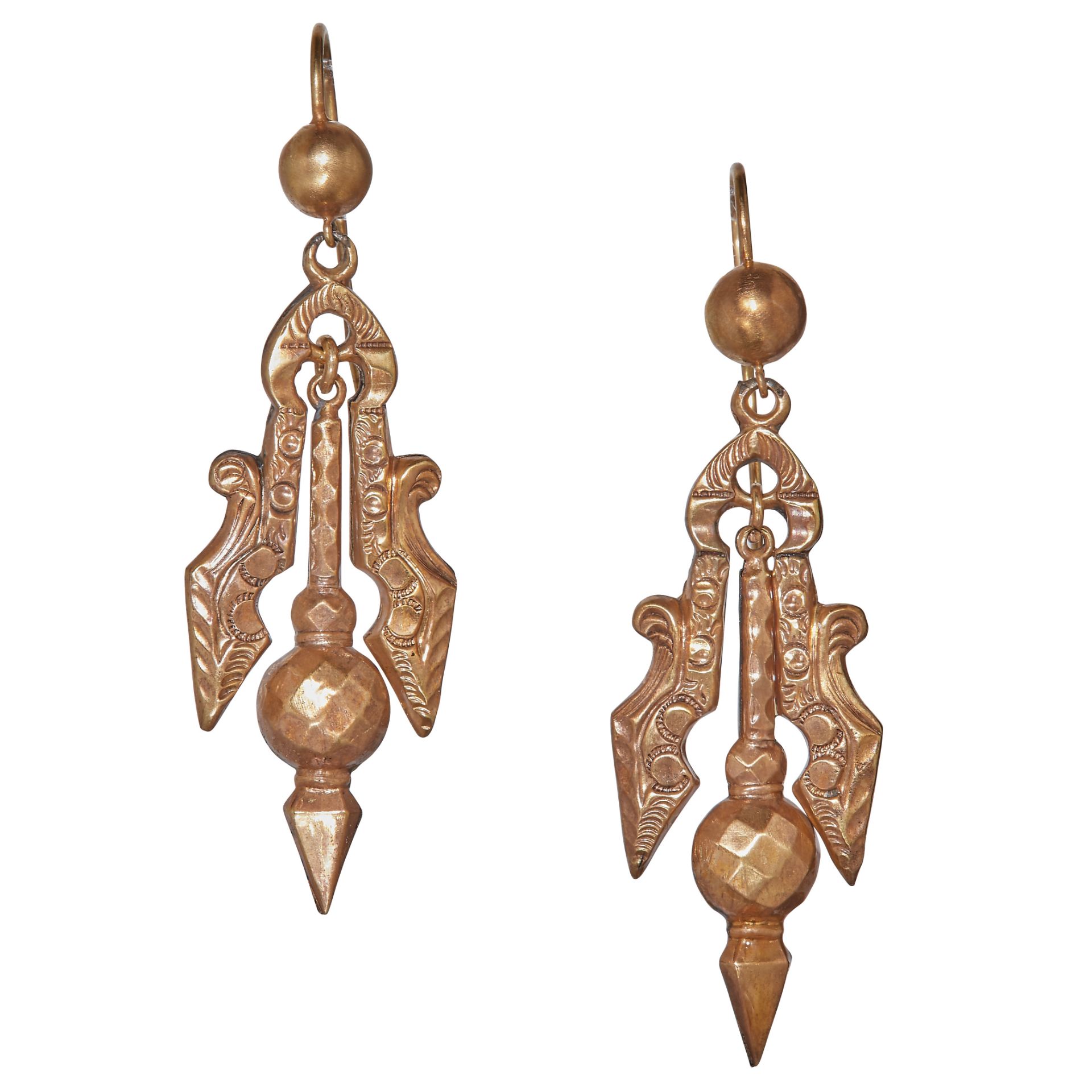 ANTIQUE PAIR OF DROP EARRINGS