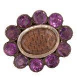 ANTIQUE PASTE MEMORI BROOCH