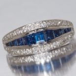 SAPPHIRE AND DIAMOND RING