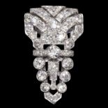 IMPORTANT DIAMOND CLIP BROOCH