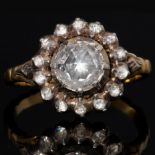 ANTIQUE DIAMOND CLUSTER RING