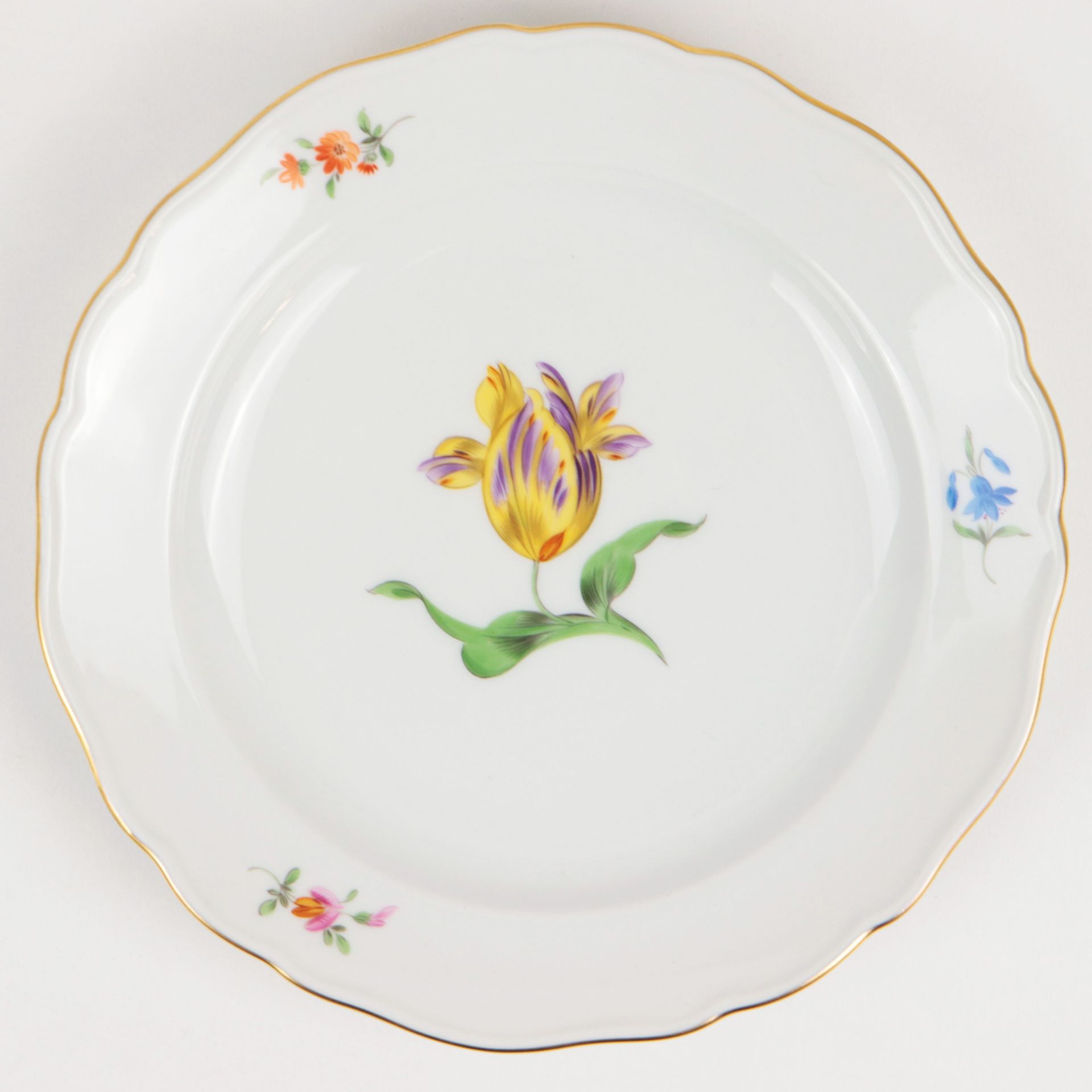 Meissen - "Deutsche Blume" sechs Teller - Bild 4 aus 7