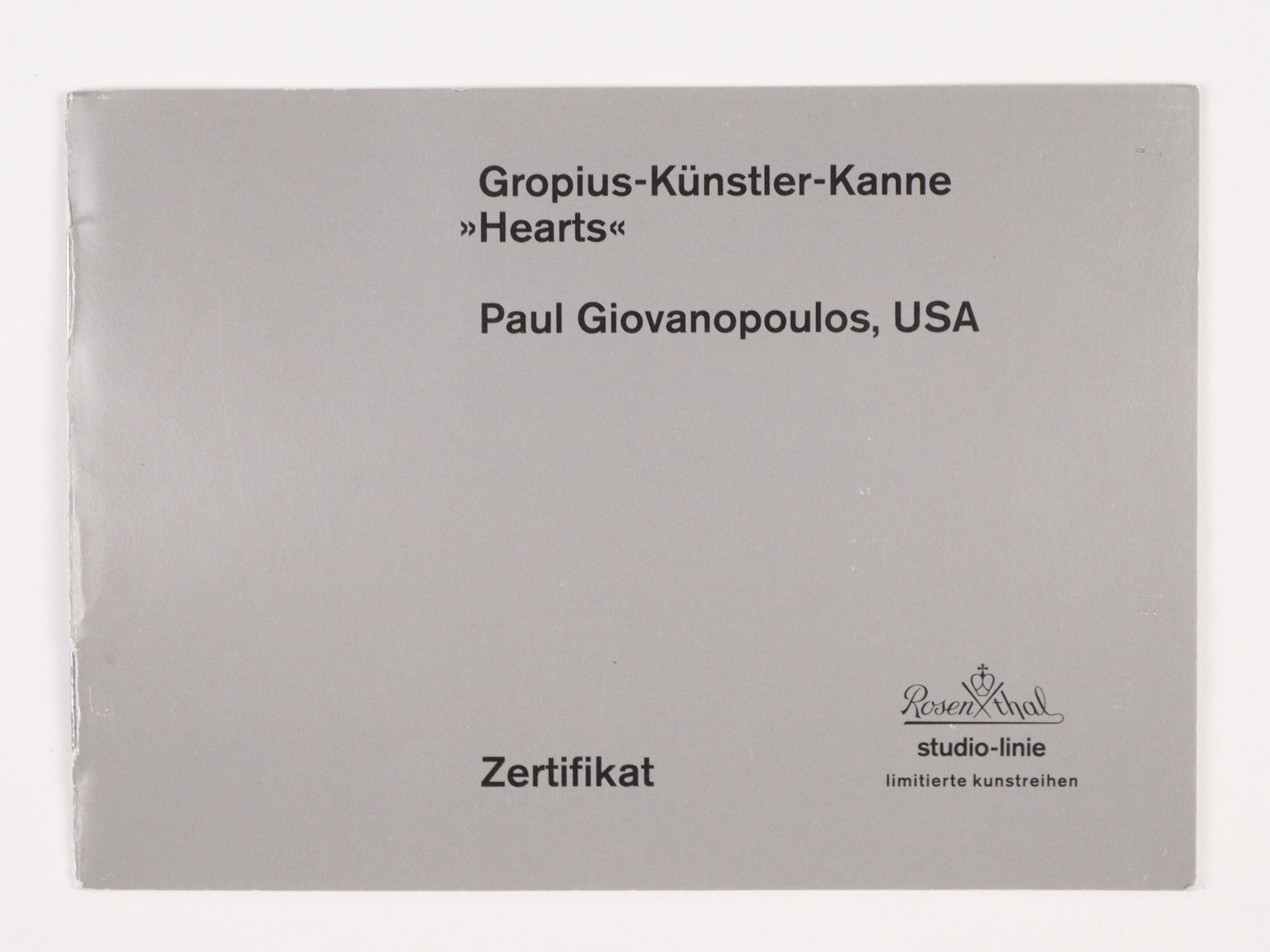 Rosenthal studio-linie - Gropius-Künstler-Kanne Paul Giovanopoulos, USA - Image 2 of 8