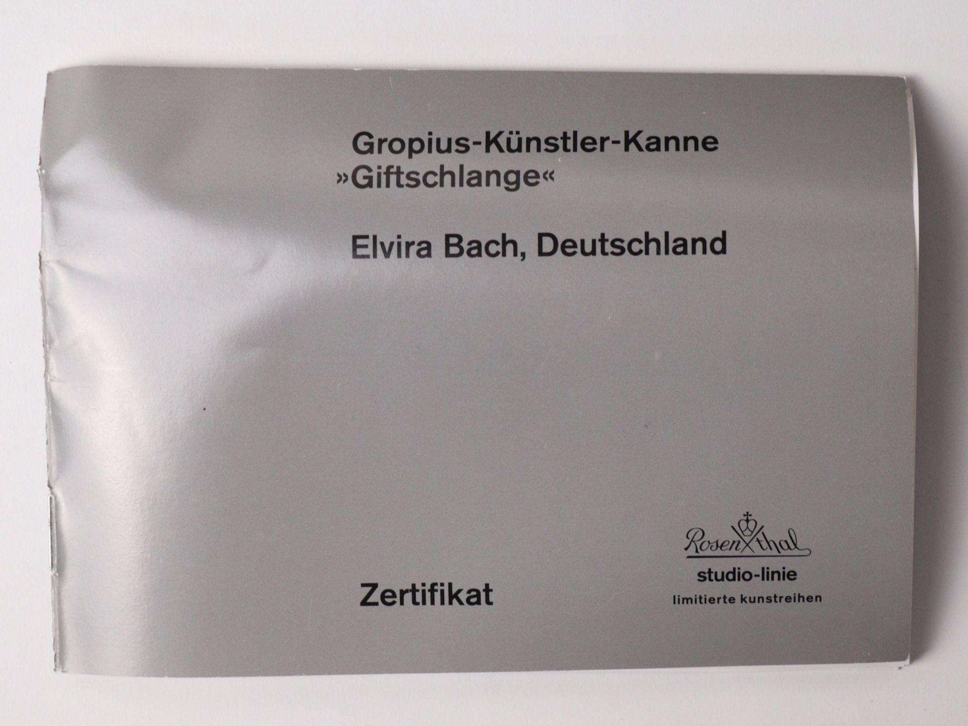 Rosenthal studio-linie - Gropius-Künstler-Kanne Elvira Bach, Deutschland - Image 9 of 11