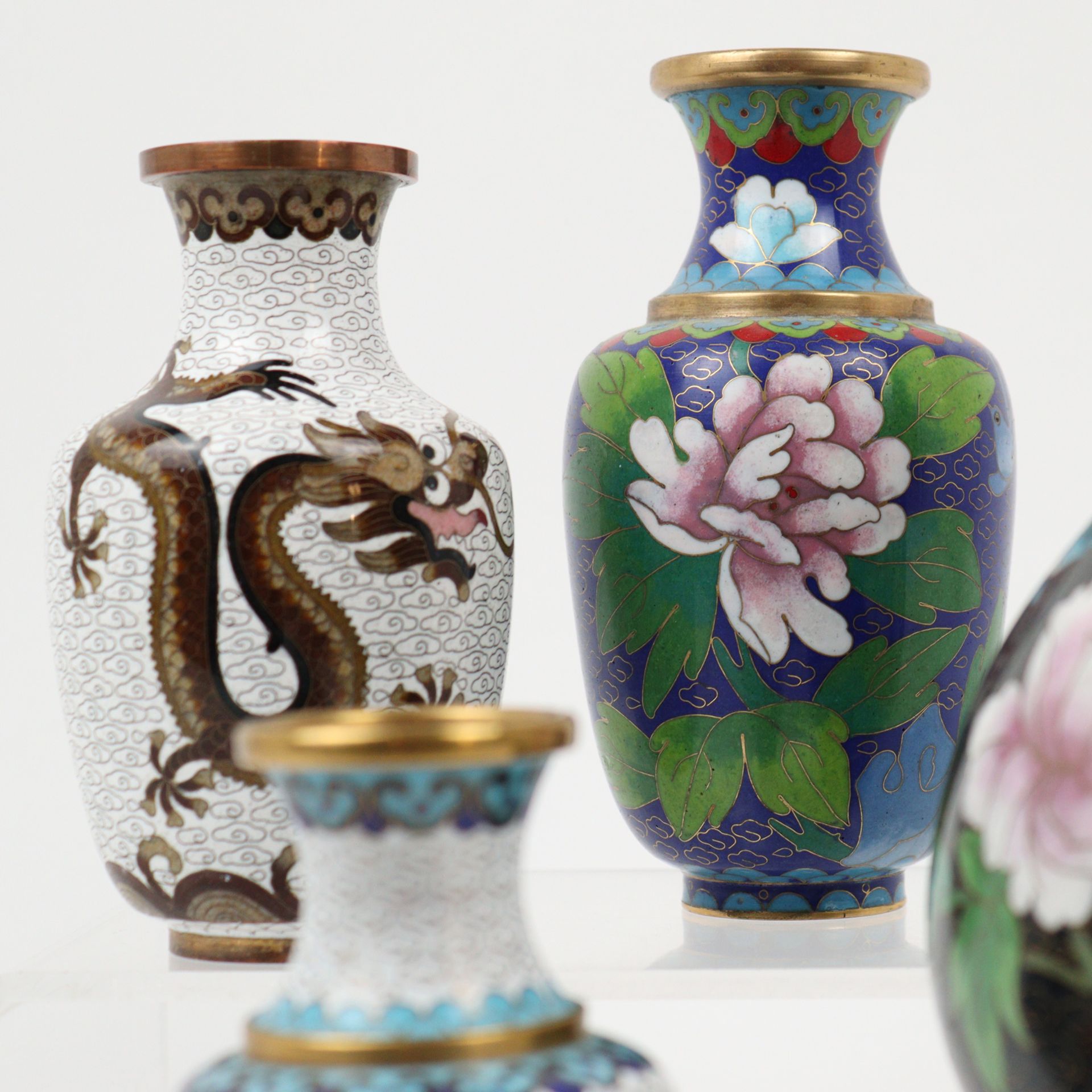Cloisonné - Vasen - Bild 4 aus 5