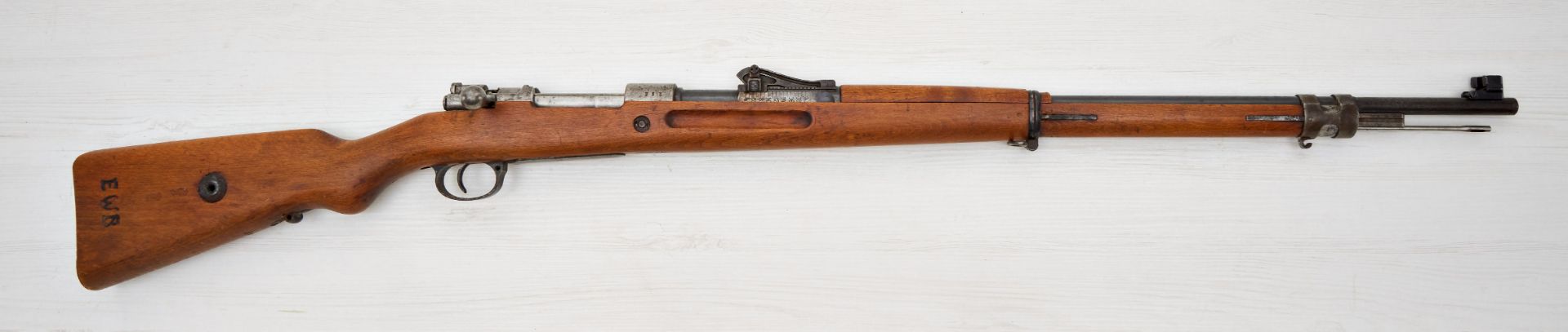 Erlaubnispflichtige Waffen : Gewehr 98 (nummerngleich) der Firma AMBERG aus dem Jahre 1917 im Ka... - Bild 4 aus 4