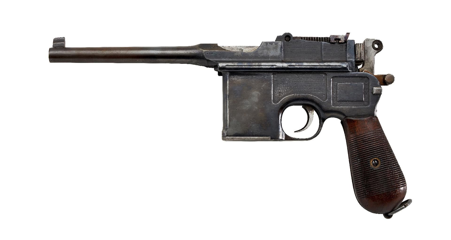 Erlaubnispflichtige Waffen : Halbautomatische Pistole Mod.: C 96 Ausführung 1912 Herst.: Waffenf... - Bild 2 aus 4