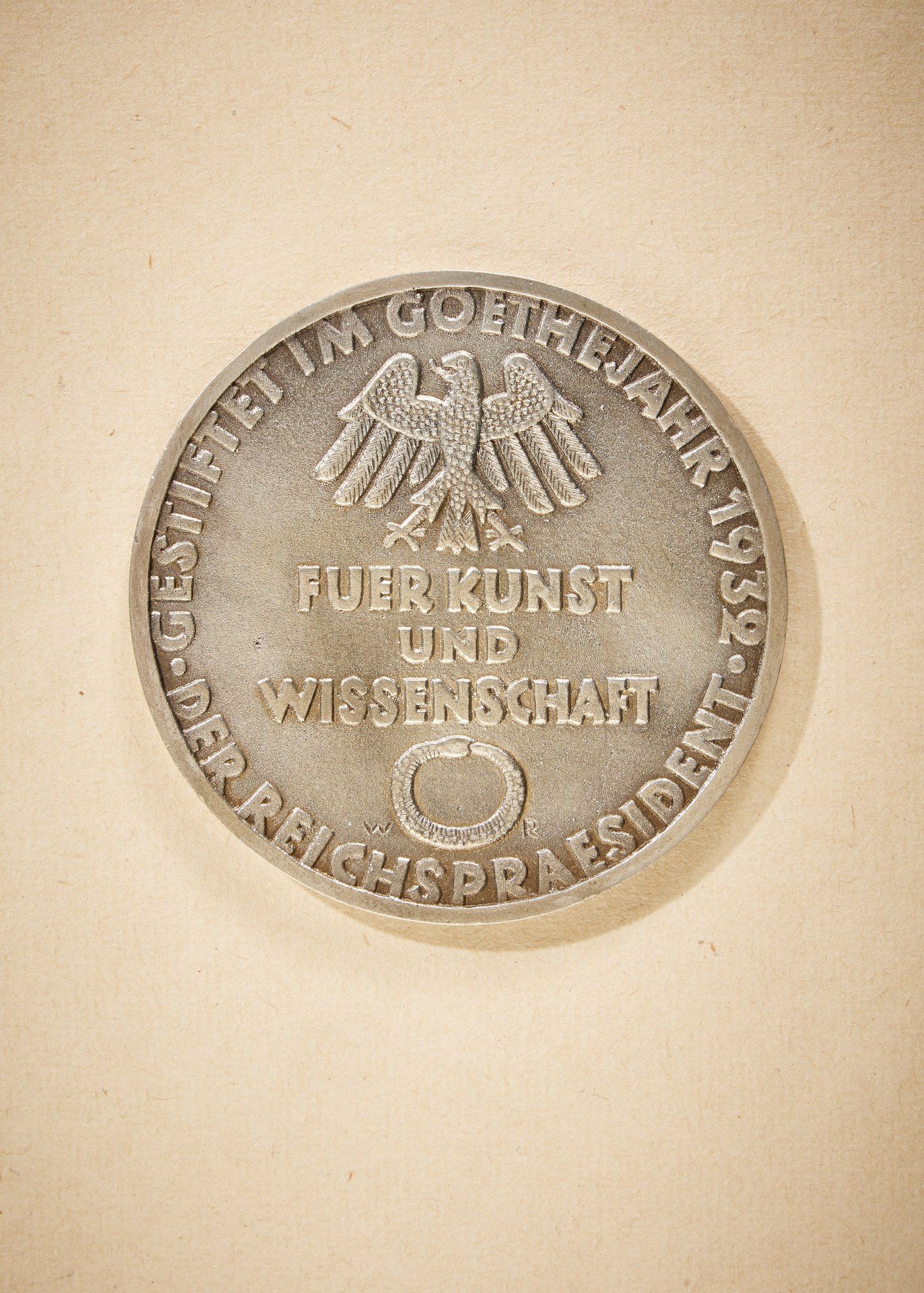 Goethemedaille : Goethemedaille, 1. Modell. - Bild 2 aus 2