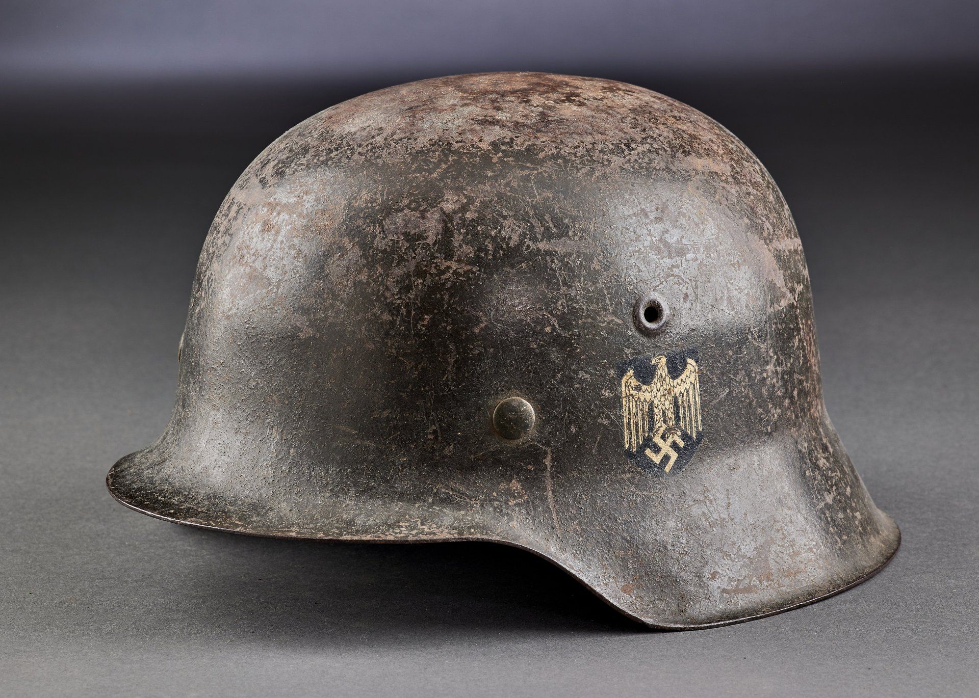 Heer Allgemein : Stahlhelm M 42 für französischen Freiwilligen. - Bild 2 aus 3