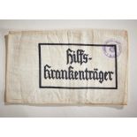 Allgemeine SS : Armbinde für Hilfskrankenträger der Leibstandarte SS Adolf Hitler.