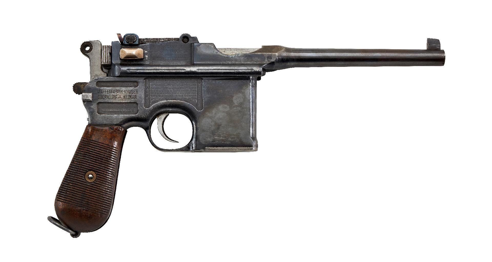 Erlaubnispflichtige Waffen : Halbautomatische Pistole Mod.: C 96 Ausführung 1912 Herst.: Waffenf...