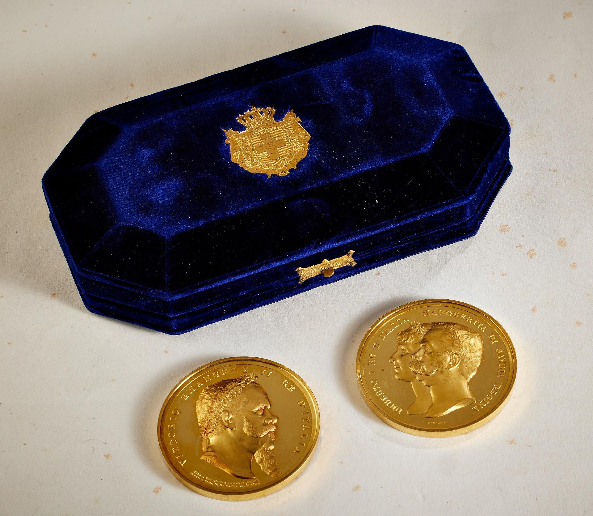Königreich Italien - Königreich Sardinien : Set von zwei schweren Goldmedaillen aus dem italieni... - Image 15 of 18