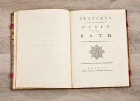 Grossbritannien : Statuten des Bath Ordens. London 1772.