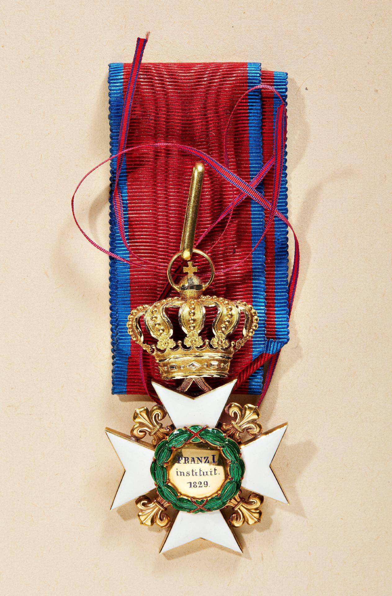 Königreich beider Sizilien : Sizilien: Orden König Franz I. 1829-1860. Kommandeurkreuz. - Image 2 of 2