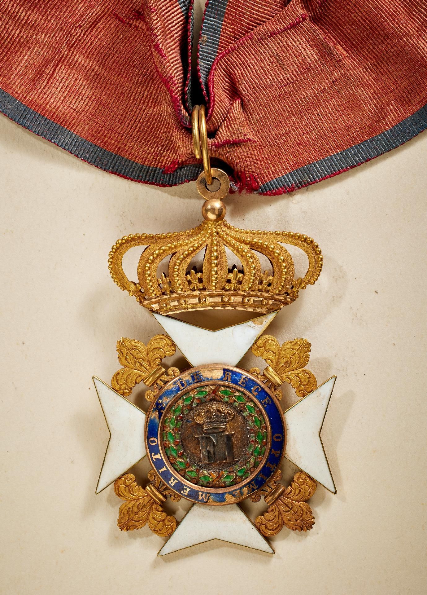 Königreich beider Sizilien : Orden Franz I. - Kommandeurkreuz. - Image 3 of 3