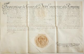 Österreich : Orden vom Goldenen Vlies - Verleihungsdokument Kaiser Franz I., 1763.