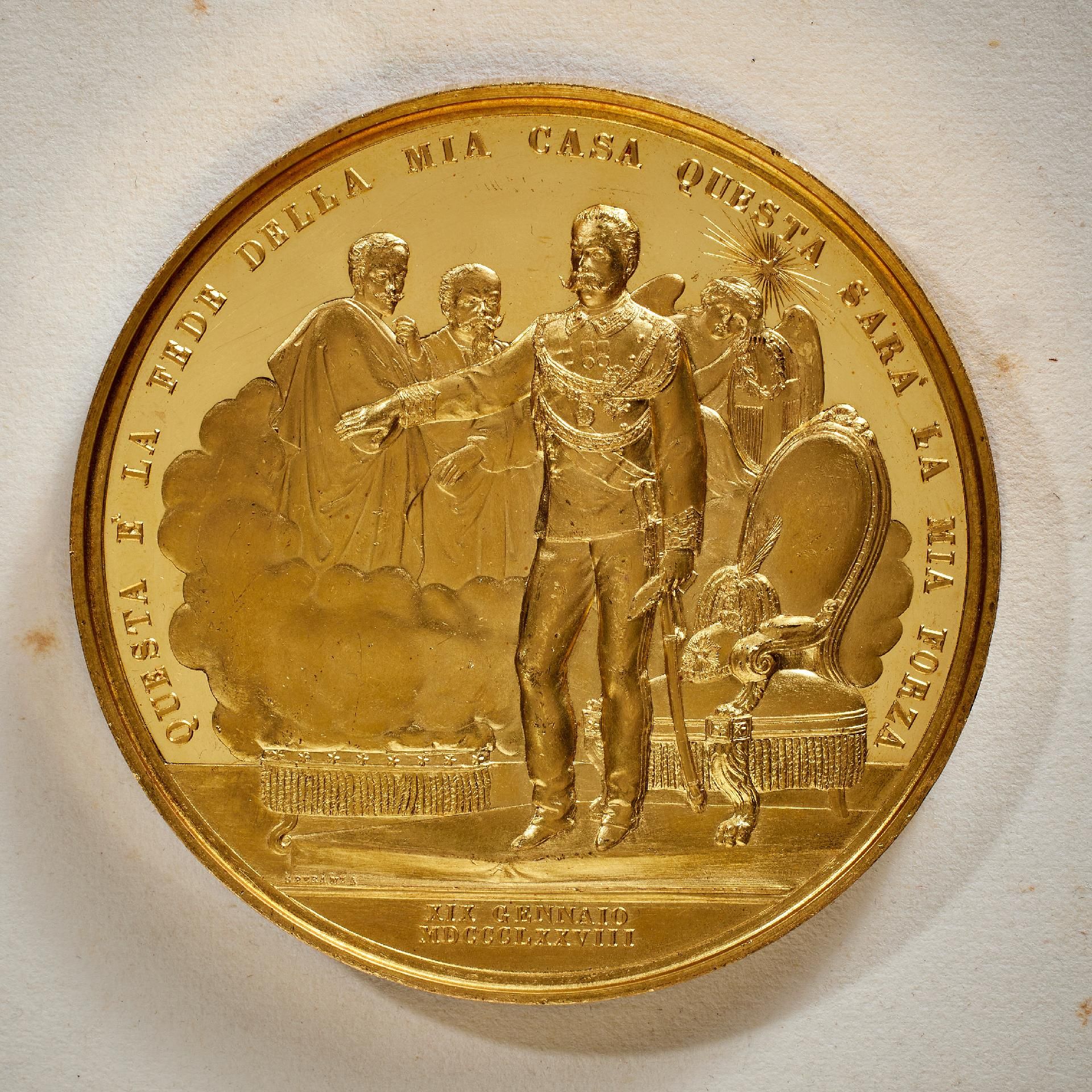 Königreich Italien - Königreich Sardinien : Set von zwei schweren Goldmedaillen aus dem italieni... - Image 4 of 18