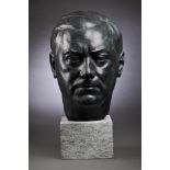 Kunst : Ferdinand Liebermann: Bronzekopf Alfred Rosenbergs.