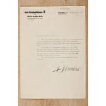Allgemeine SS : Brief des Reichsführers SS Heinrich Himmler.