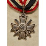 Kriegsverdienstkreuz : Auszeichnungsnachlaß des SS - Standartenführers und Militärverwaltungsviz...