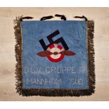 NSKK / NSFK / DLV : Trompetenbanner der DLV - Gruppe 17 Mannheim (Süd).