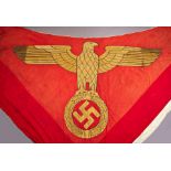 NSDAP : Monumentaler Wandbehang mit Hoheitsadler.