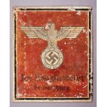 NSDAP : Amtsschild für das Dienstgebäude des Reichsstatthalters in Salzburg.