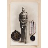 Weimarer Republik - Reichswehr : Kronprinz Rupprecht - Medaille in Silber mit zugehöriger Miniatur.