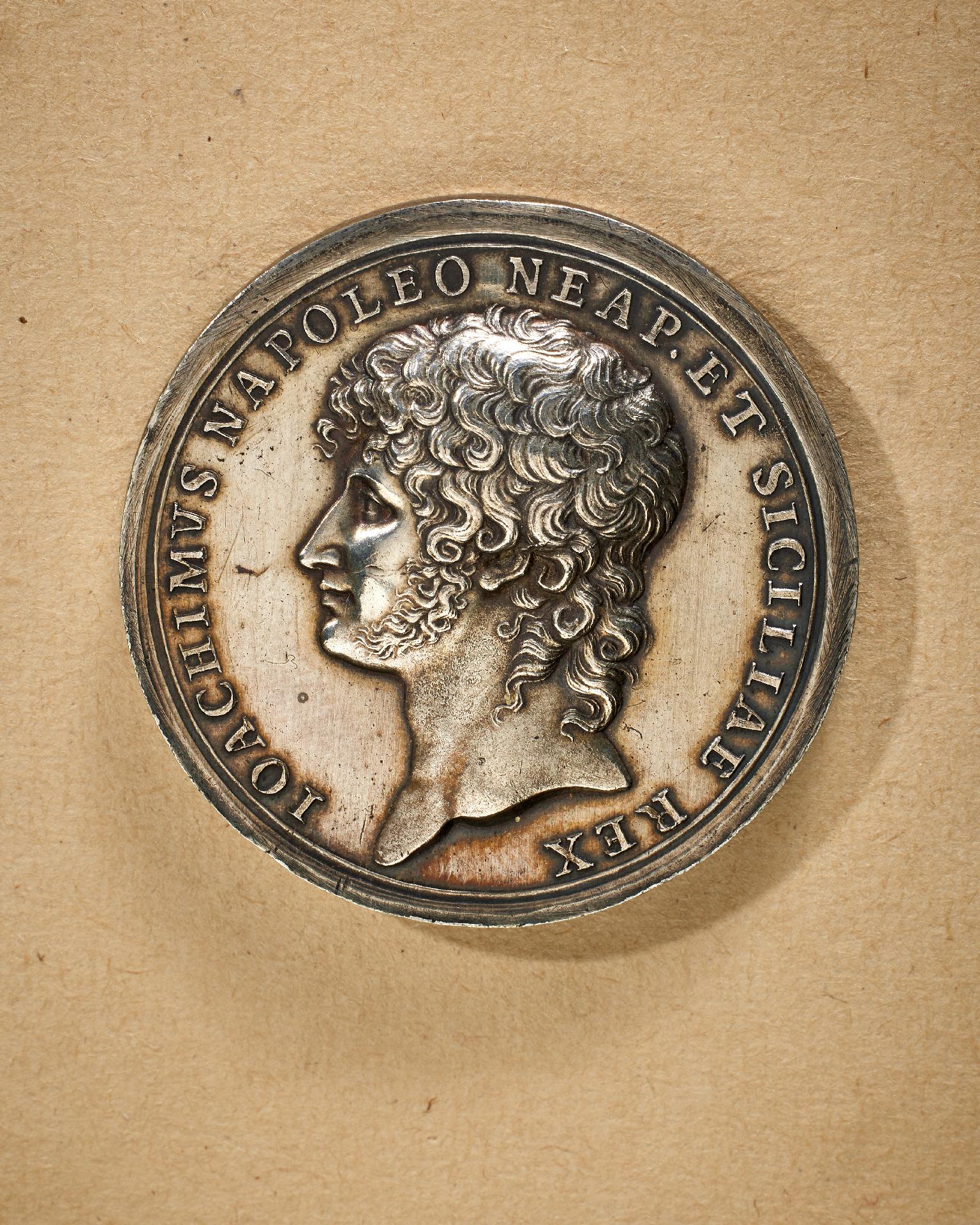 Königreich beider Sizilien : Sizilien: Medaille Joachim Murat 1813.