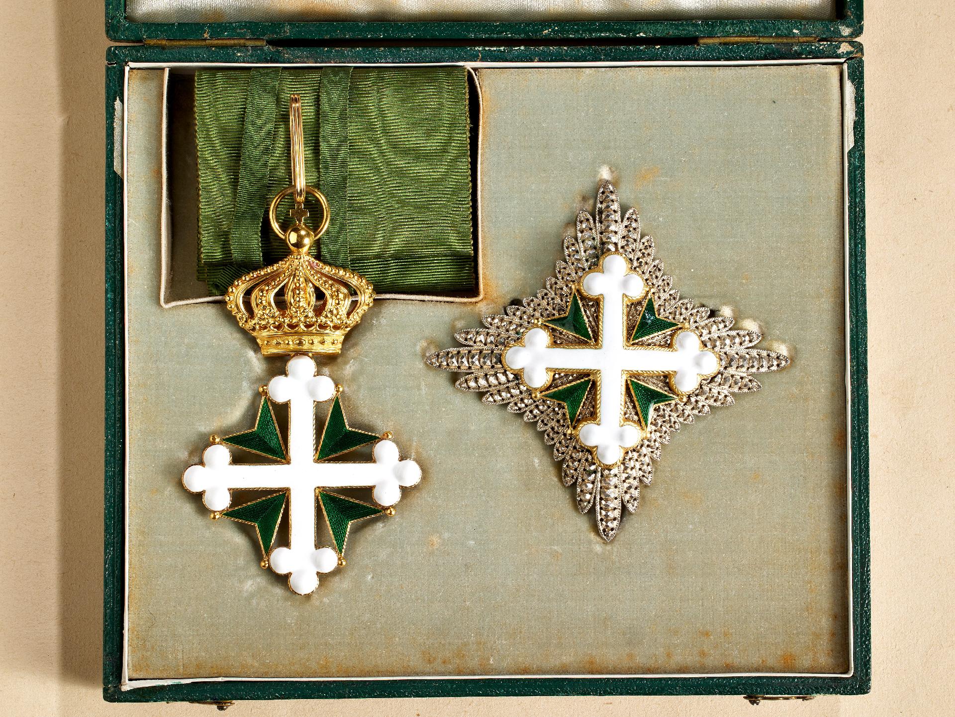 Italien : St. Maurizius und Lazarus Orden: Kommandeursatz 1. Klasse, 1858 - 1861.
