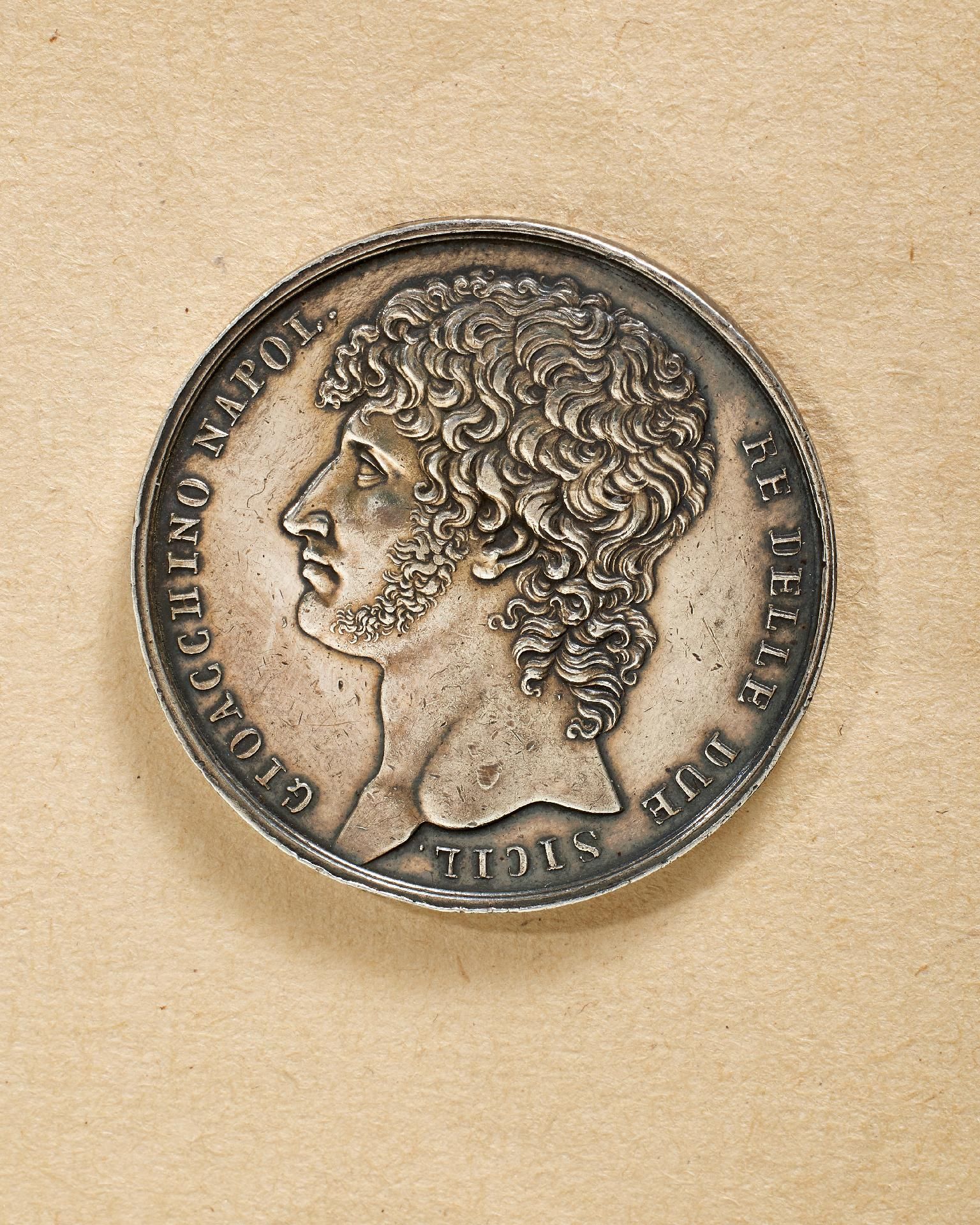 Königreich beider Sizilien : Medaille des Milices Provincales 1809 in Silber.