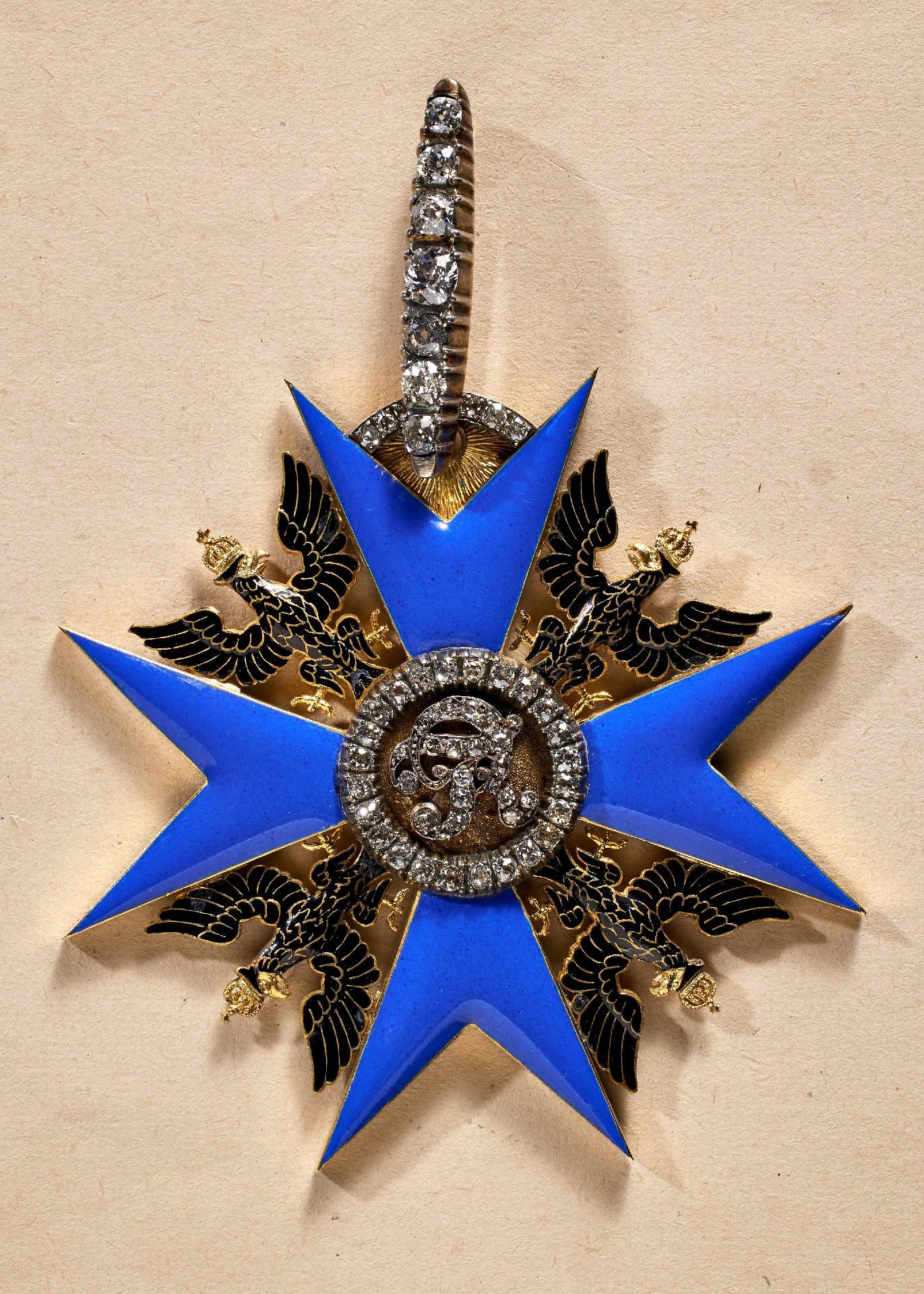Preußen : Königreich Preußen: Schwarzer Adler Orden - Ordenskreuz in Brillanten. - Bild 8 aus 10