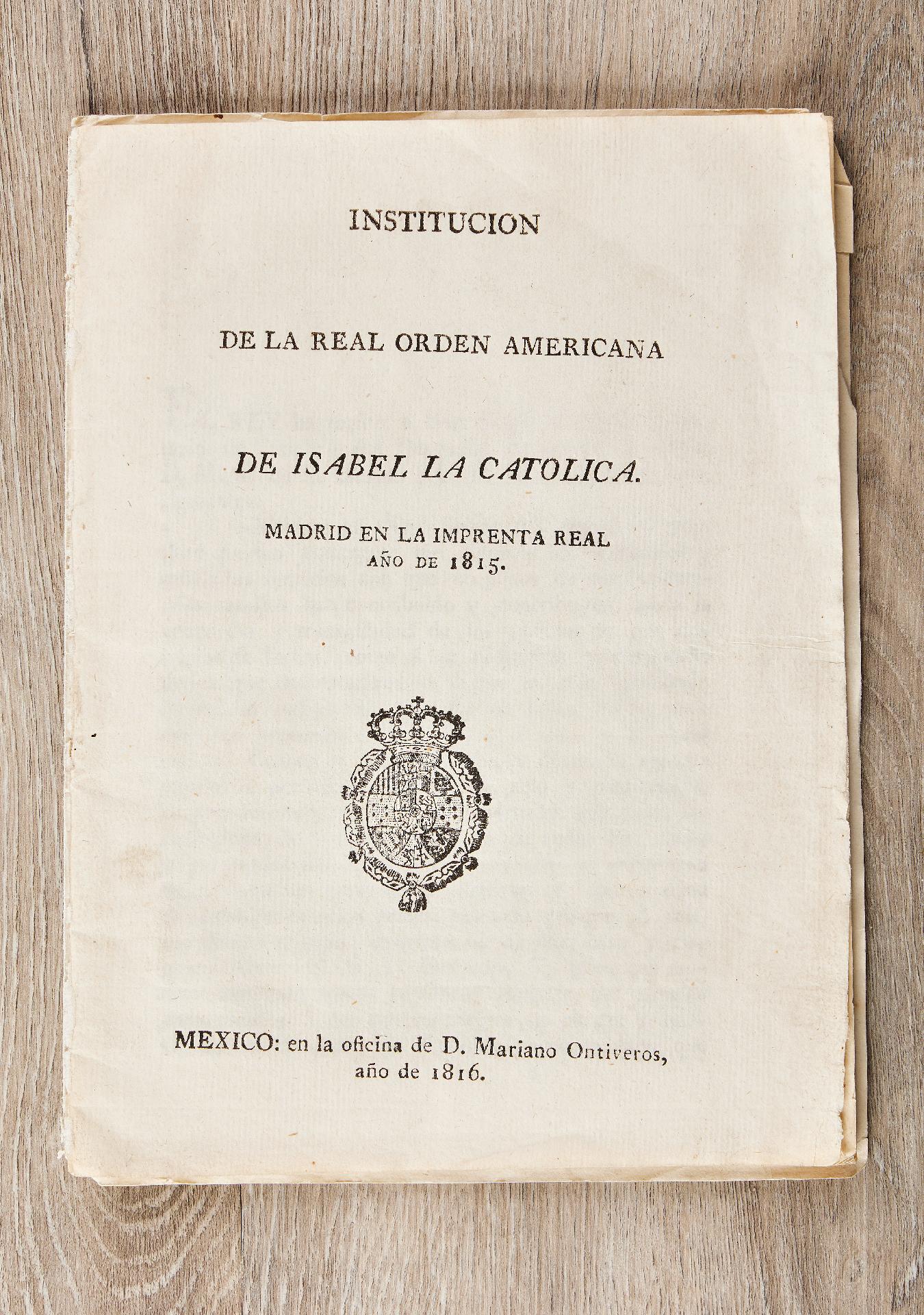 Spanien : Orden Isabella la Catholica: Verleihungsurkunde Königin Isabella II. zum Kommandeurkre... - Image 2 of 2