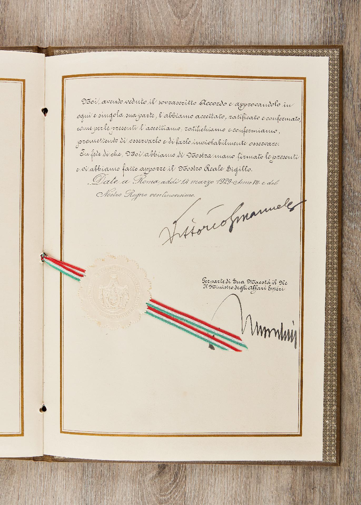Italien : Staatsvertrag zwischen dem Deutschen Reich und dem Königreich Italien.
