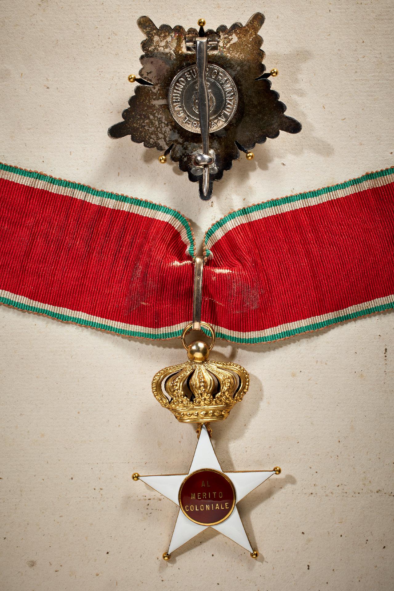 Italien : Kolonial-Orden vom Stern von Italien: Großoffizierssatz. - Image 2 of 2